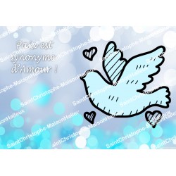 Peace Dove Sticker - rectangular  