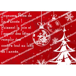 Christmas sticker - rectangular  