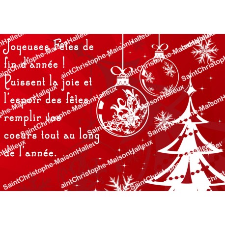 Autocollant Sacré Cœur de Jésus - rectangulaire  