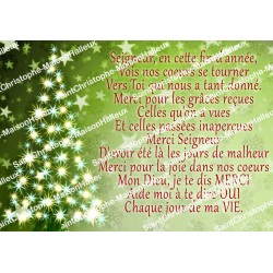 Autocollant Noel - rectangulaire  