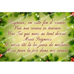 Kerststicker - rechthoekig  