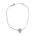 Armband Angel Heart und Strass - silber 925