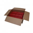 Bougies colorées dans la masse - Rouge - Carton 50 pces
