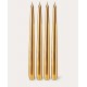 Gold table candle set 4 pieces