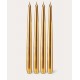 Gold Tischkerzen-Set 4-teilig