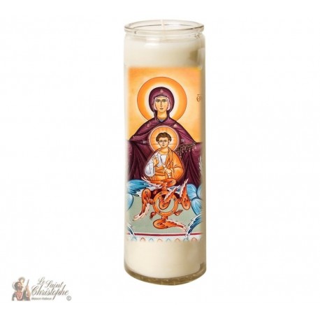 Candle 7 days in glass Queen of Heaven