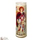 Kerze 7 Tage im Glas Heilige Raphael Erzengel