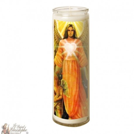Kerze 7 Tage im Glas Heilige Chamuel