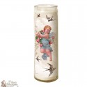 Kerze 7 Tage im Glas Vintage Angel