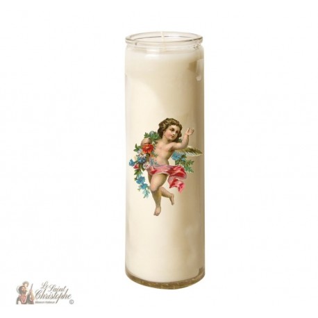 Candle 7 days in glass Vintage Angel
