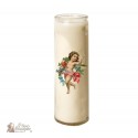 Bougie 7 jours en verre Ange Vintage