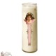 Vela 7 días en vidrio Vintage Angel