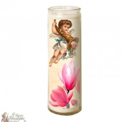 Kerze 7 Tage im Glas Vintage Angel