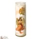 Bougie 7 jours en verre Ange