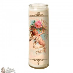 Candle 7 days in glass Vintage Angel