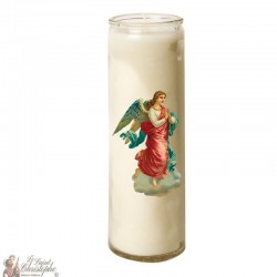 Vela 7 días en vidrio Vintage Angel