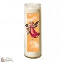 Bougie 7 jours en verre Ange Vintage