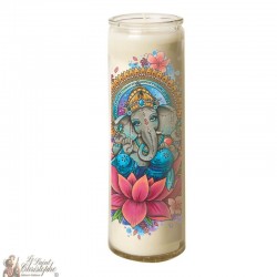 Elefante candela in vetro Zen 7 giorni