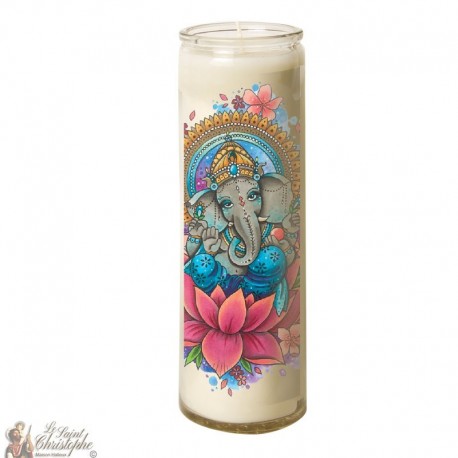 Bougie 7 jours en verre Elephant Zen