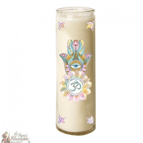 Candle 7 days hand-made glass Fatma