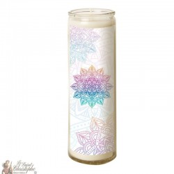 Candle 7 days in mandala glass