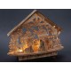 Pesebre de madera natural iluminado - LED