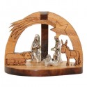 Presepe in legno d'ulivo