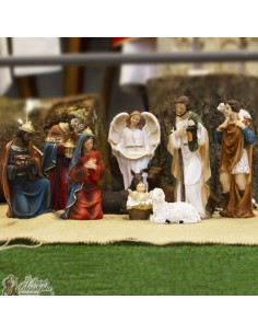 Resin Christmas crib - 11 pieces
