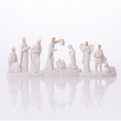 Presepio moderno bianco - resina