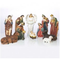 Presepio in resina - 11 pezzi