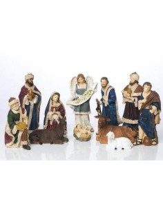 Resin Christmas crib - 11 pieces