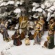 Presepio in resina - 11 pezzi