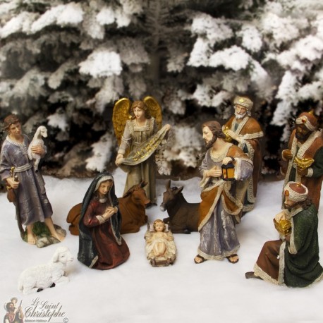 Presepio in resina - 11 pezzi