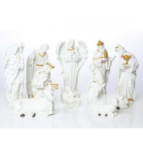 Presepio in resina - 11 pezzi