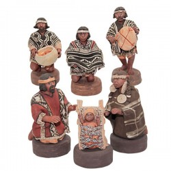 Argentinische Weihnachtskrippe - Mapuche