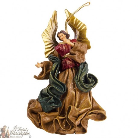 Vestido ángel ocre para colgar - 21cm