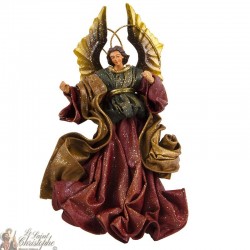 Abito angelo bordeaux da appendere - 21cm