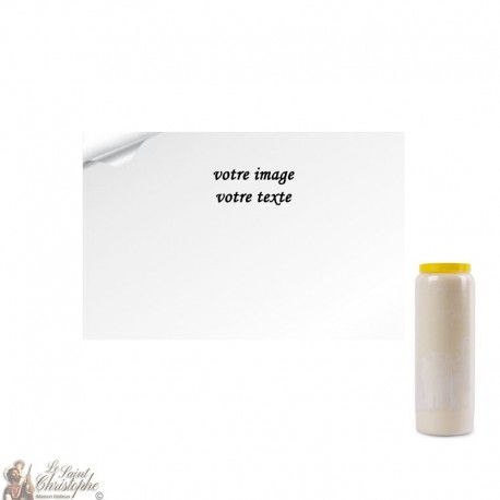 Stickers personnalisables pour bougie de neuvaine