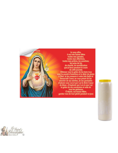 Stickers personnalisables pour bougie de neuvaine
