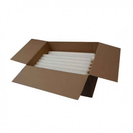 Witte lange kaarsen - set van 240 stuks