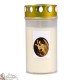 Outdoor cemetery candle - white color - 72 hours