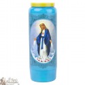 Blaue Kerzen Novenen zu  Wunder Jungfrau  - Gebet Französisch