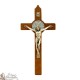 Croce di San Benedetto in legno marrone - 20 cm