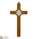 Croce di San Benedetto in legno marrone - 20 cm