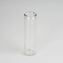 Transparent glass container for candle 6 x 21 cm 