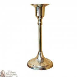 Candle holder golden copper