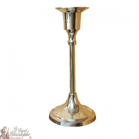 Candle holder golden copper