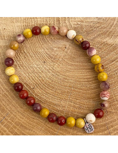 Natuurstenen armband Jaspis mokkaiet