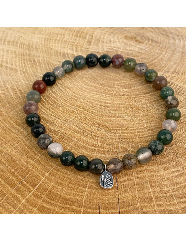 Bracelet en pierre naturelle Agate indienne