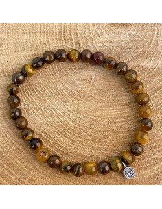 Bracciale in pietra naturale Occhio di tigre